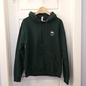 Jerzees Nublend Island Boy forest green hoodie